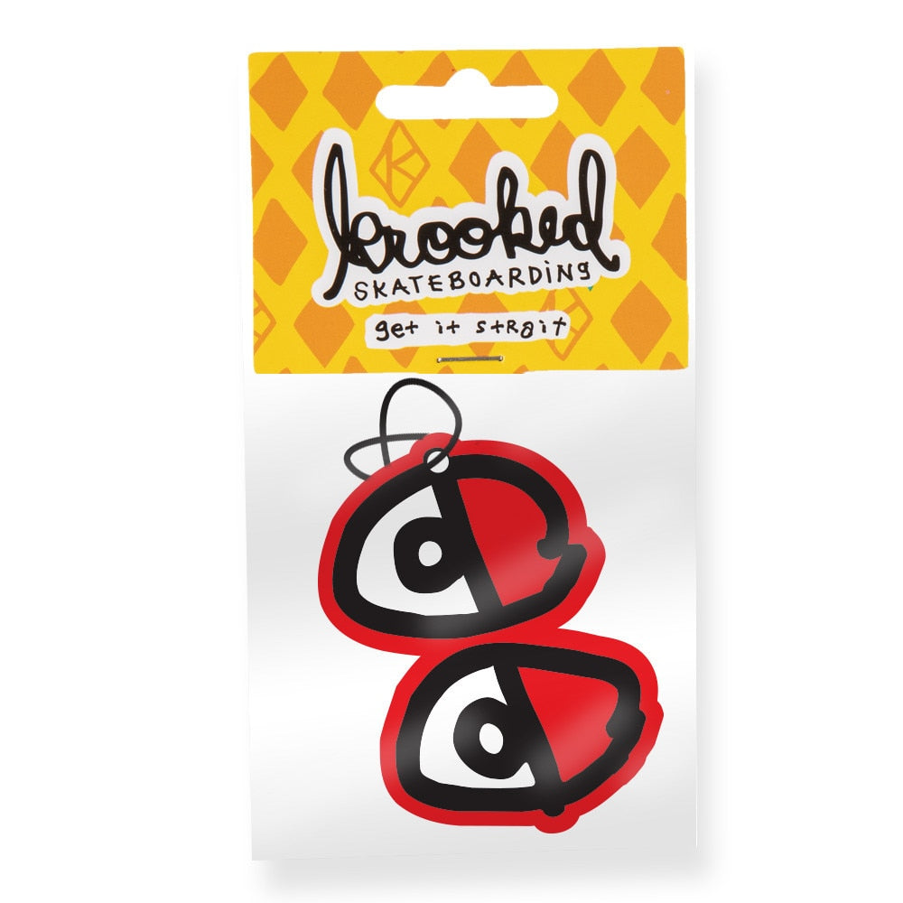 Krooked Eyes Air Freshener - Red