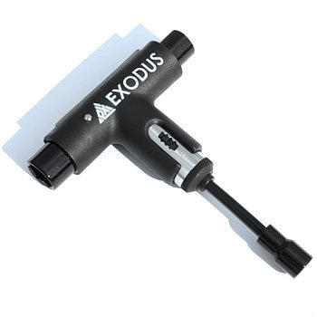 Silver X Exodus Ratchet Skateboard Tool - Black/Black