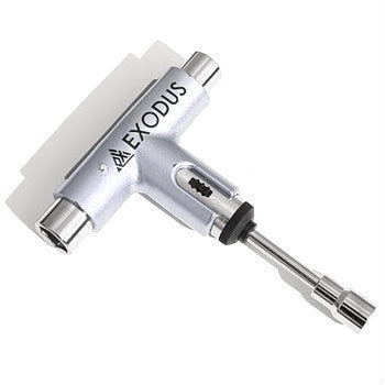 Silver X Exodus Ratchet Skateboard Tool - Silver