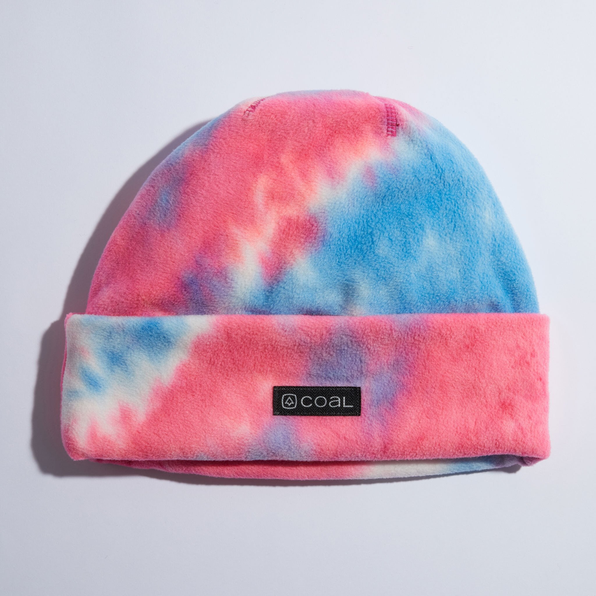 Coal The New Jack Fleece Beanie - Pink Tie Dye