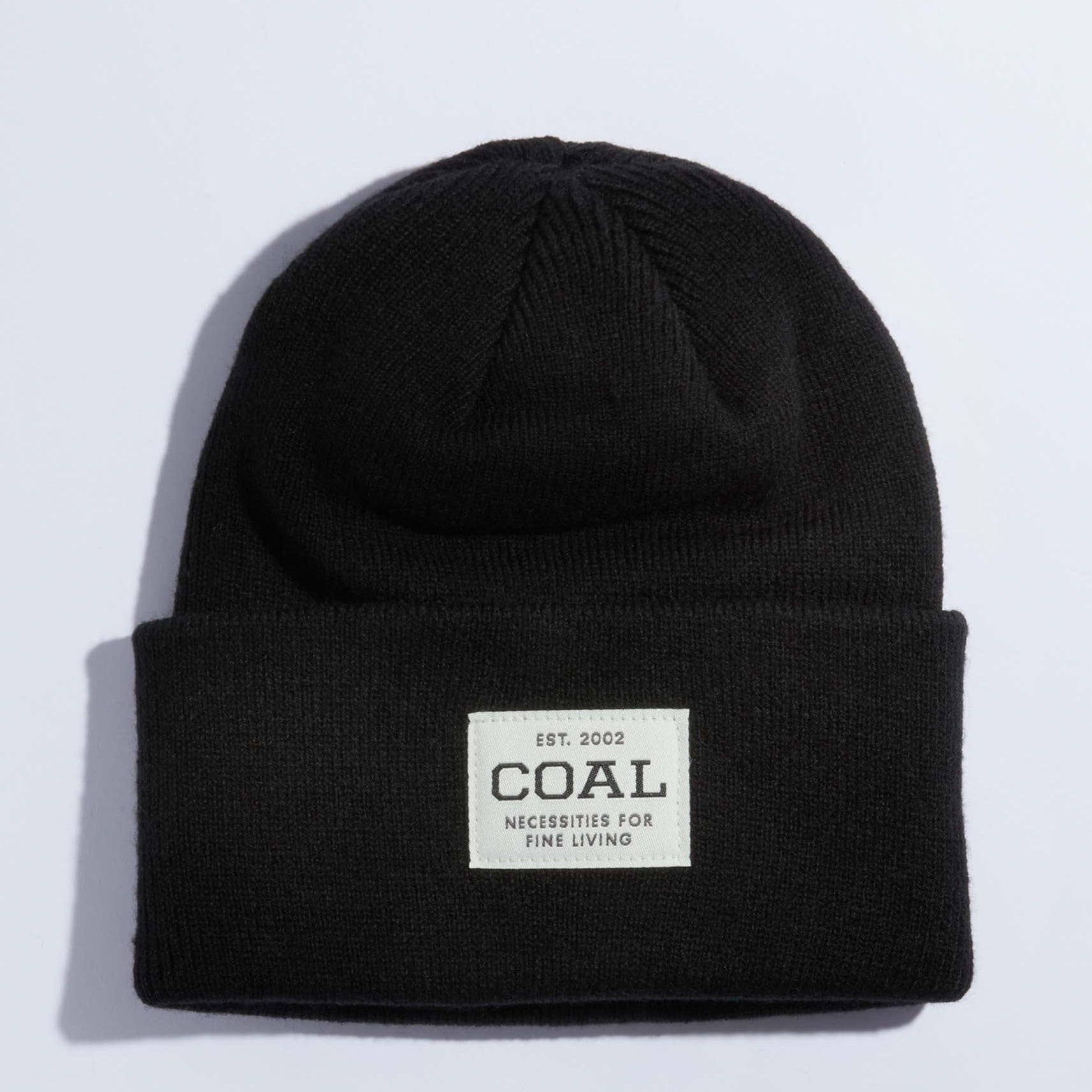 Solid Black Kids Uniform Coal Beanie