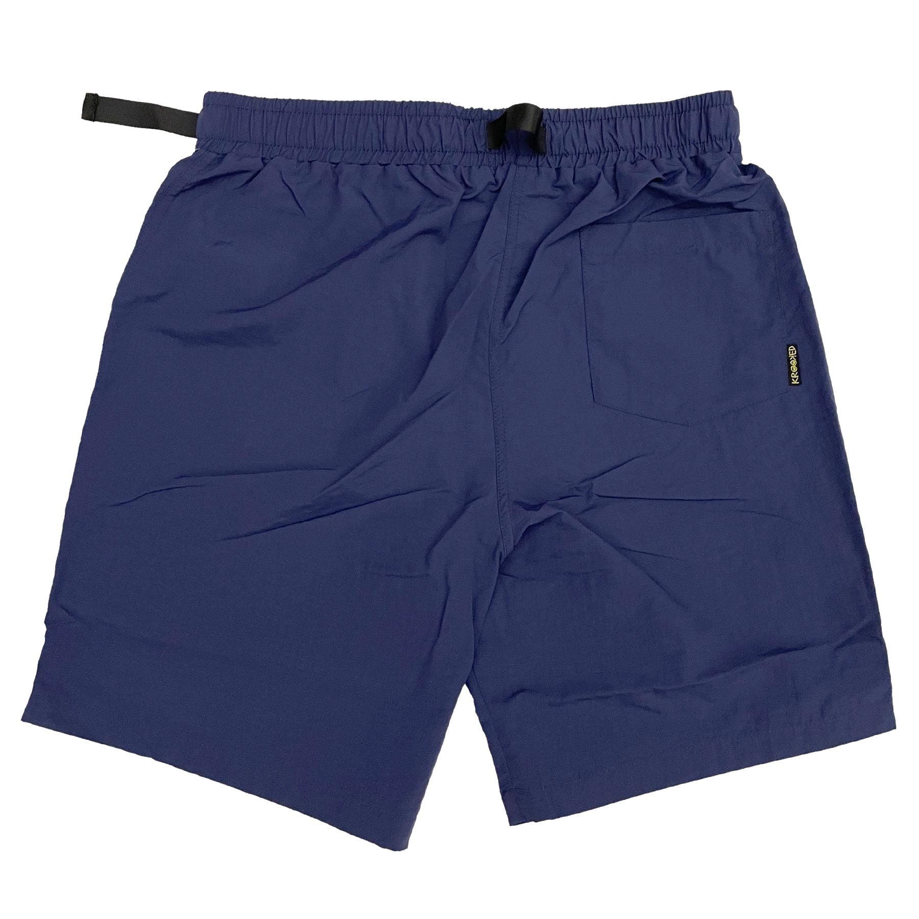 Navy Eyes Krooked Nylon Shorts Back