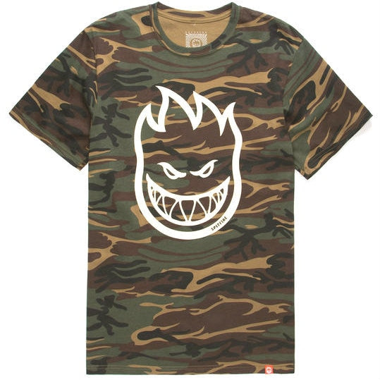 Spitfire Bighead Tee - Camo/Cream