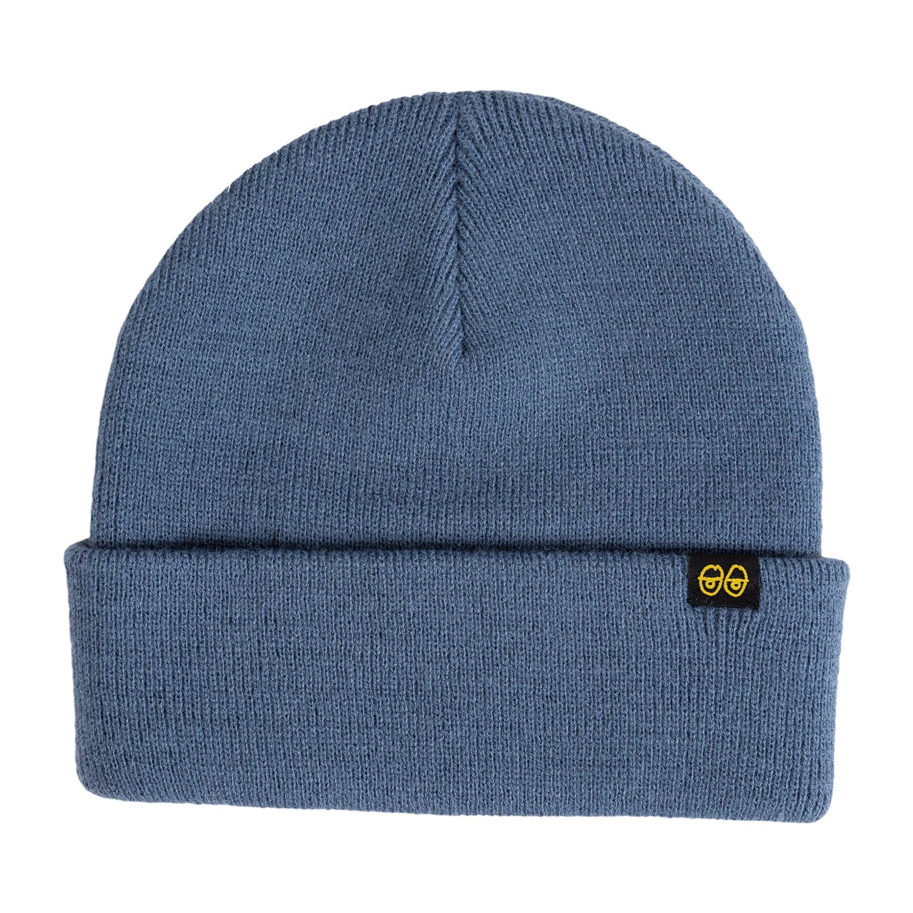 Blue/Gold Eyes Krooked Clip Cuff Beanie