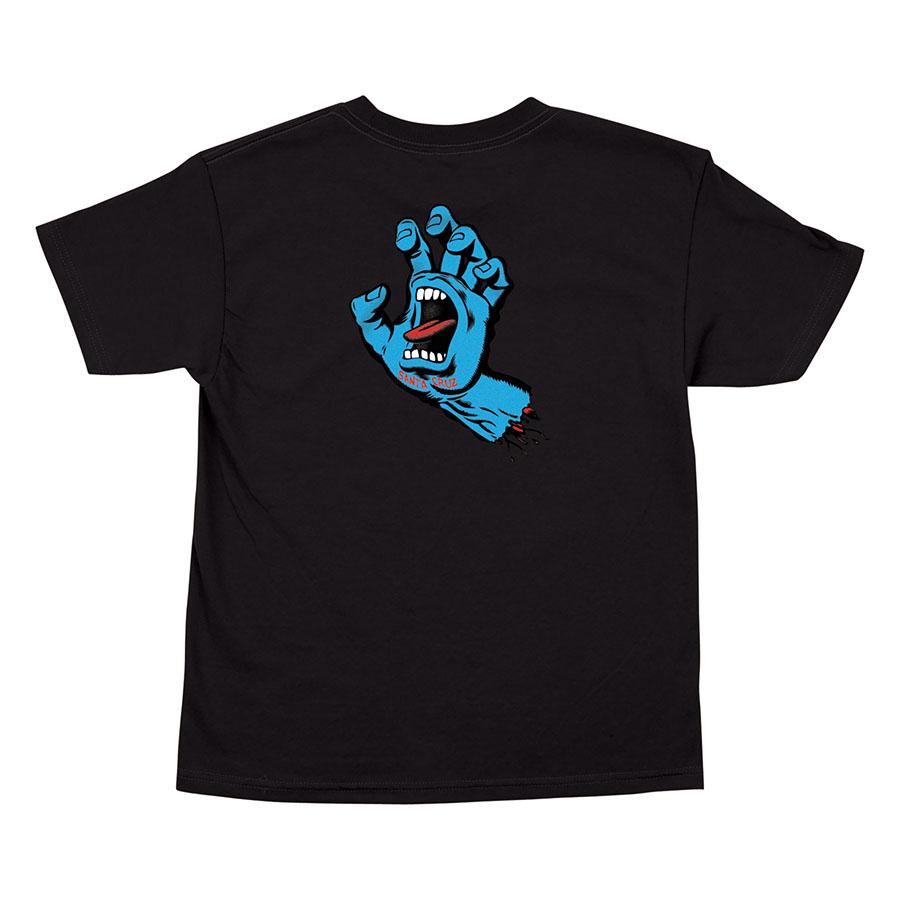 Black Kids Screaming Hand Santa Cruz T-Shirt Back