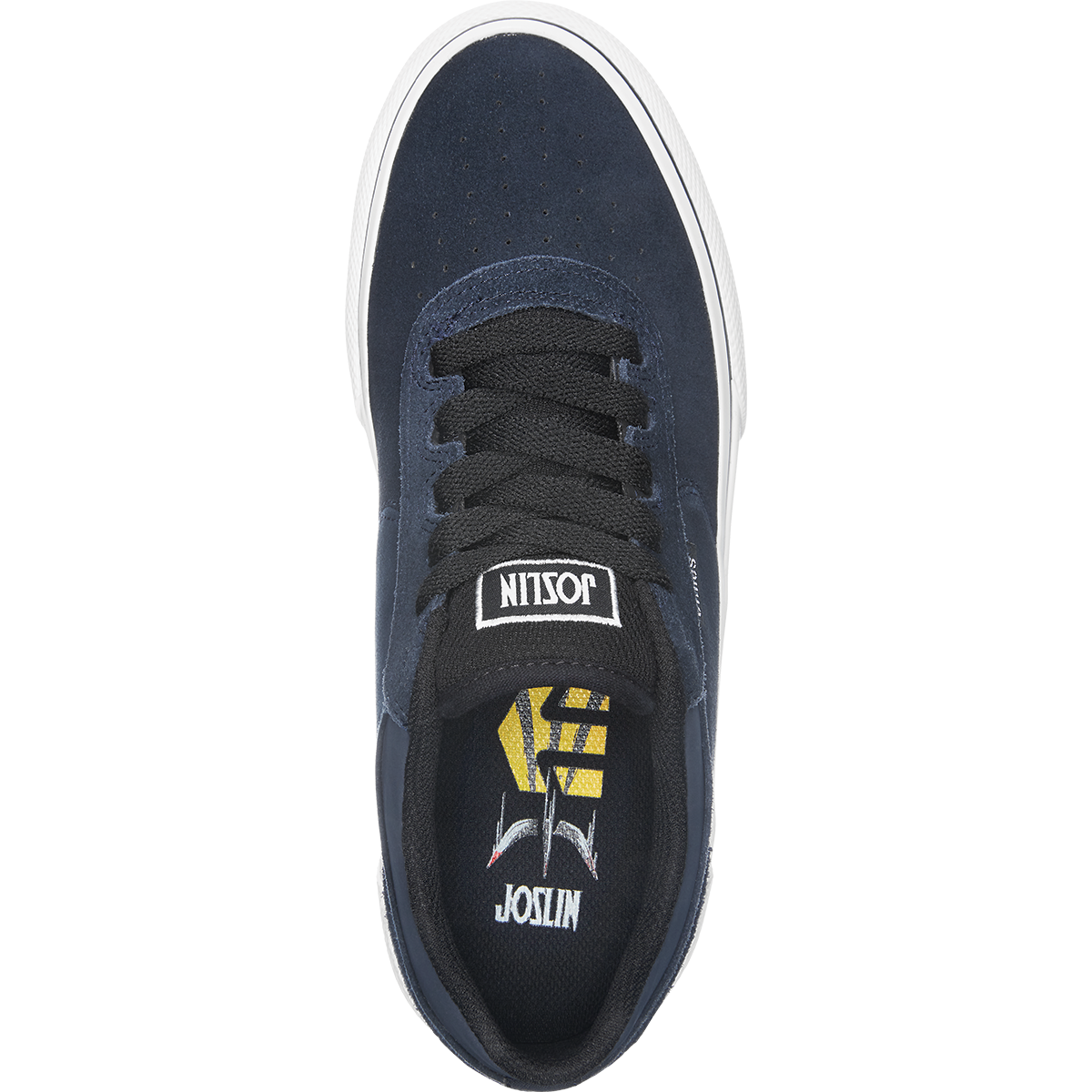 Navy/Black Chris Joslin Vulc Etnies Pro Skateboarding Shoe Top