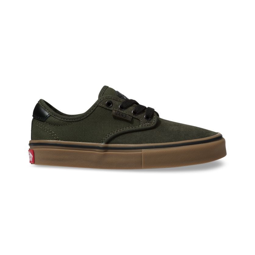 Vans Chima Ferguson Pro Youth Skateboard Shoe - Forest Night/Gum(Rainy Day)