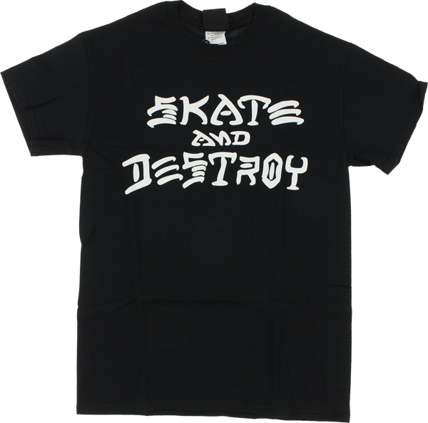 Thrasher Skate and Destroy Tee - Black