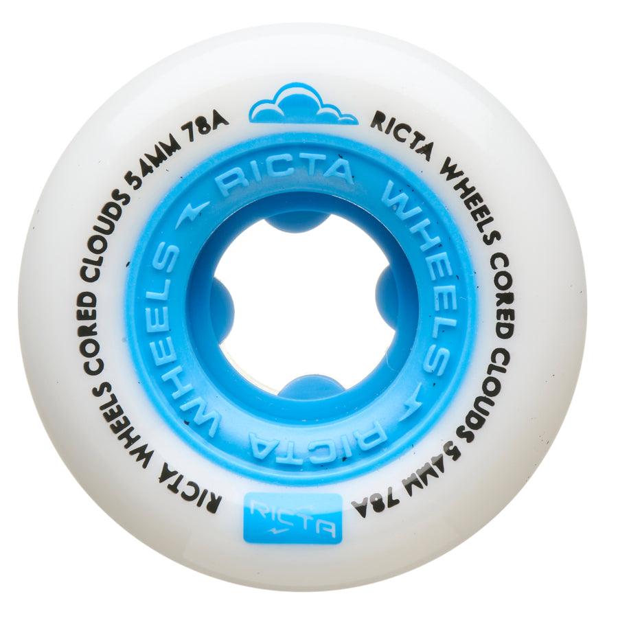 Blue 78a Cored Clouds Ricta Skateboard Wheels