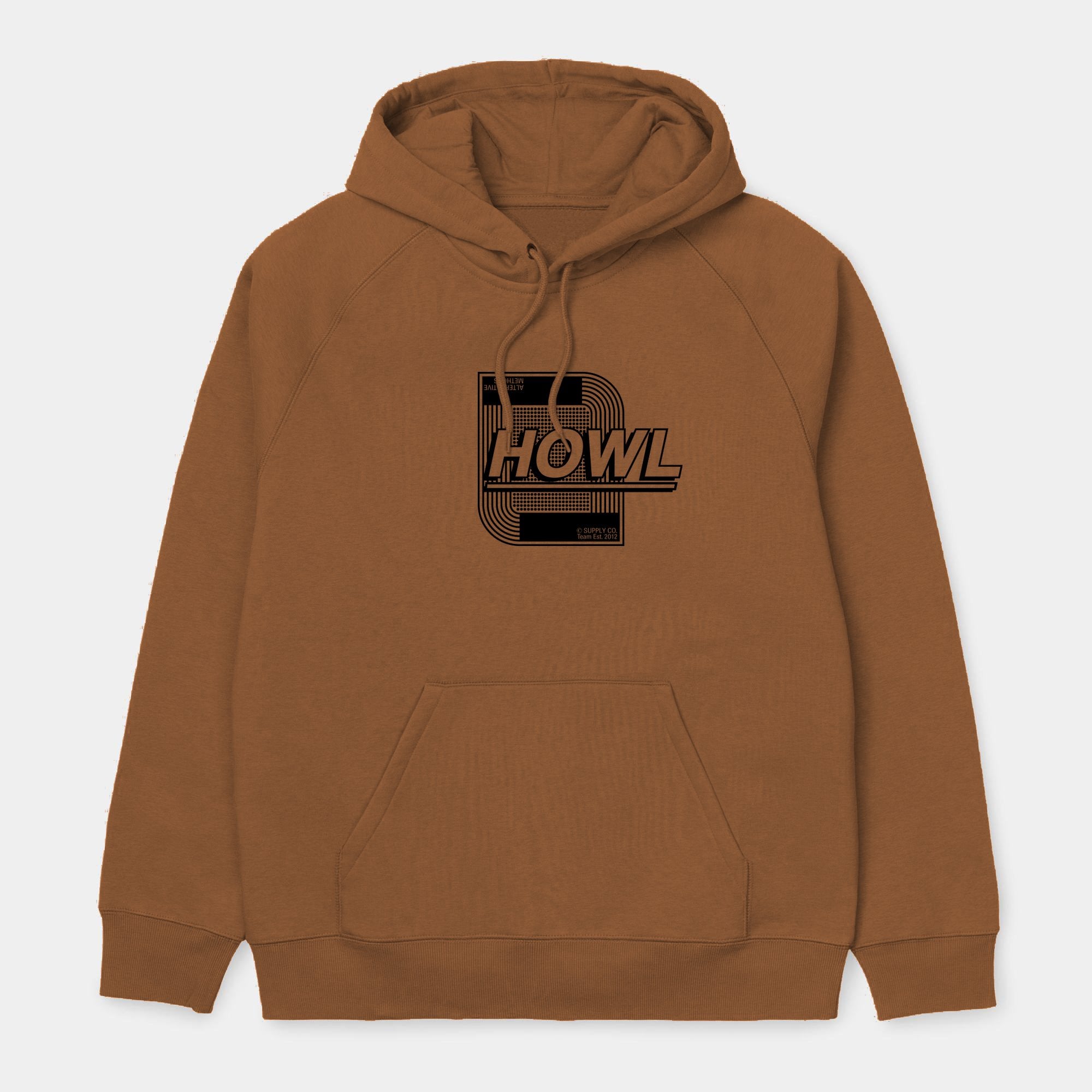 Brown 3D Howl Supply Co Hoodie