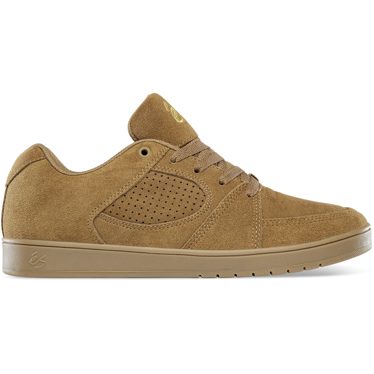 Brown/Gum eS Accel Slim Skateboarding Shoe