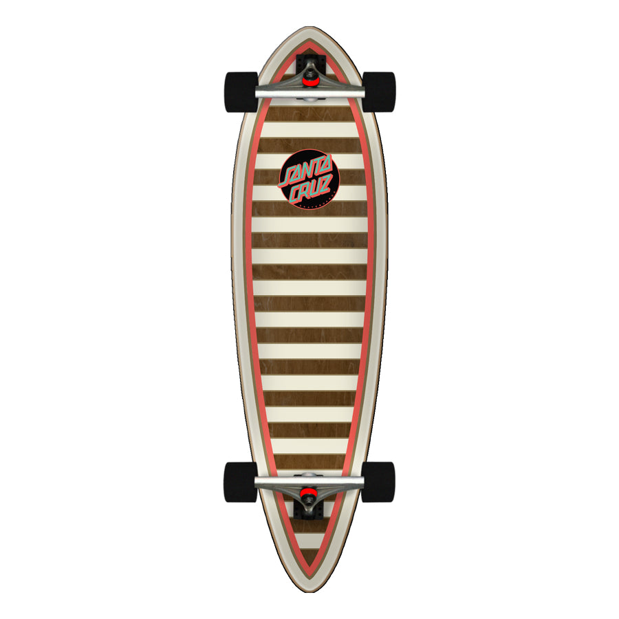 Gold Stripe Pintail Santa Cruz Complete Longboard