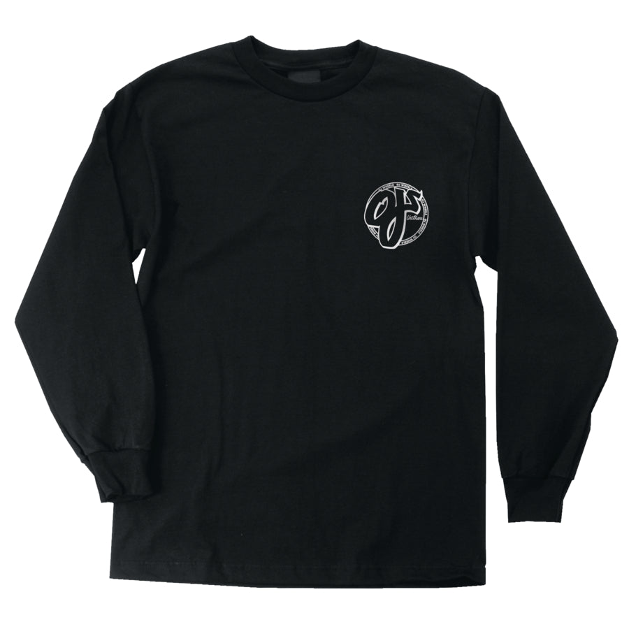 Black Skate Jawn OJ Wheels Long Sleeve Tee