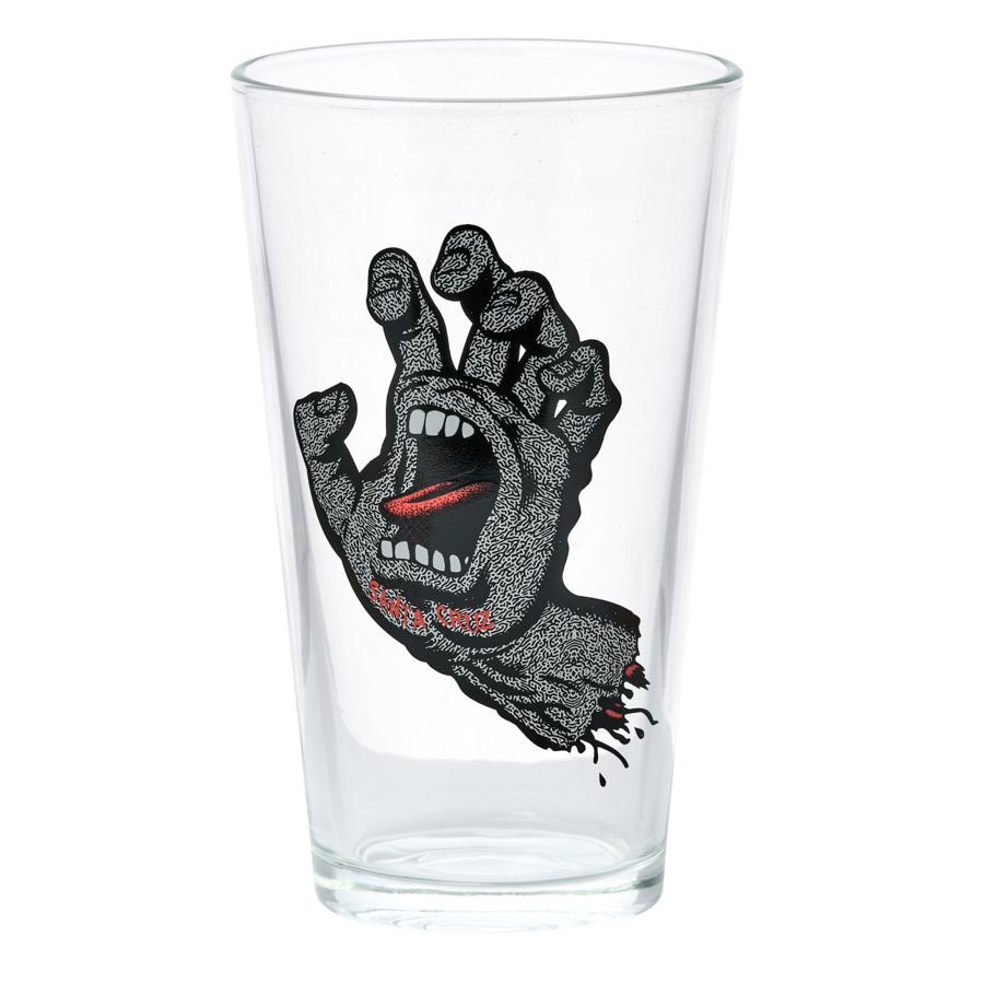 Flier Hand Santa Cruz Pint Glass