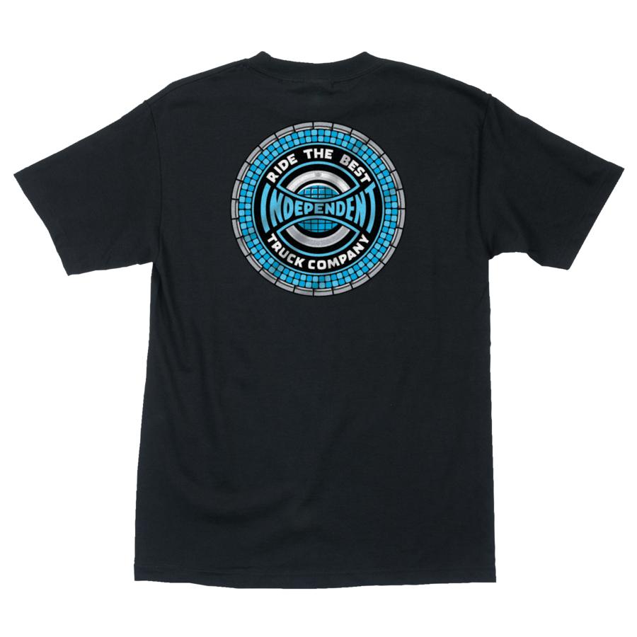 Black Tile Span Independent Trucks T-Shirt Back