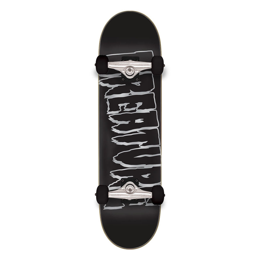 Large Outline Metallic Logo Creature Complete Skateboard