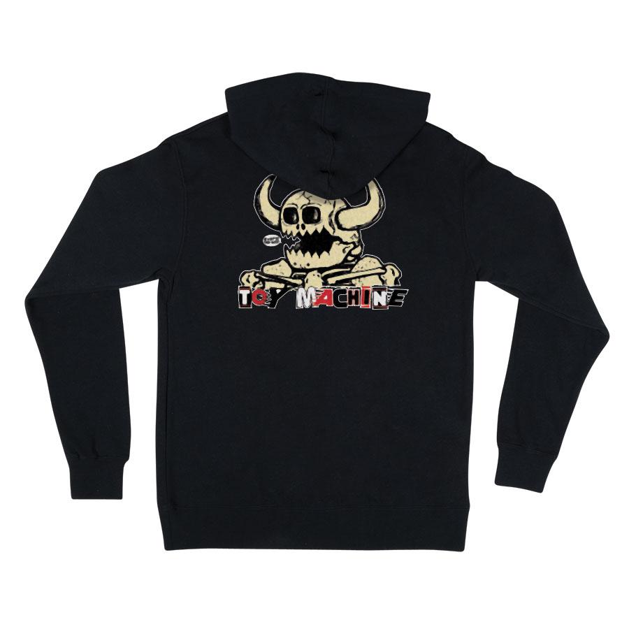 Black Toy Machine Mash Up Independent Trucks Hoodie Back