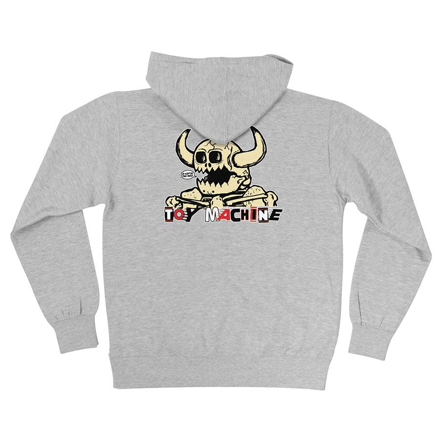 Grey Heather Toy Machine Mash Up Independent Trucks Hoodie Back