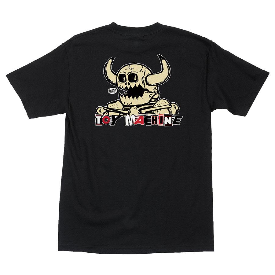 Black Toy Machine Mash Up Independent Trucks T-Shirt Back