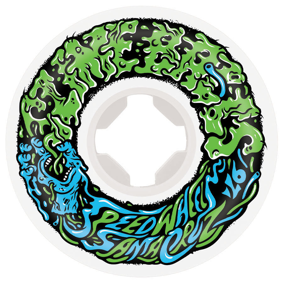 White 97a Mini Vomit II Slime Balls Skateboard Wheels