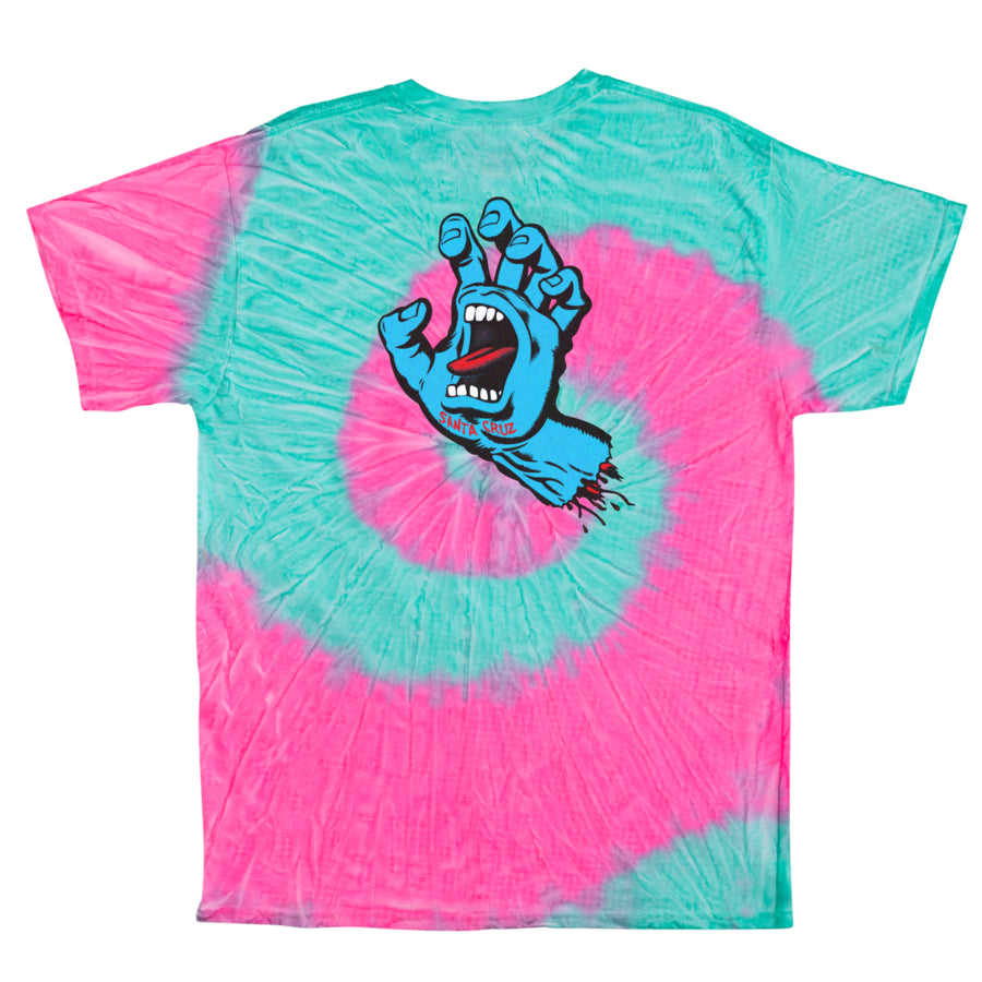 Mint Fusion Screaming Hand Santa Cruz T-Shirt Back