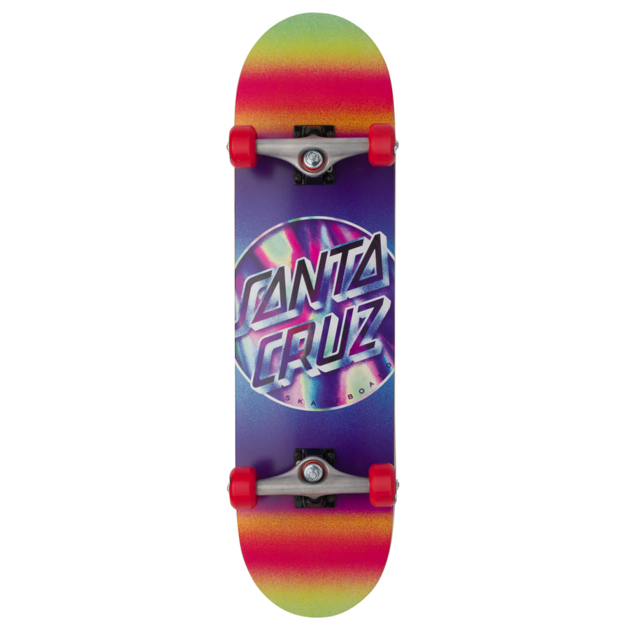 Iridescent Dot Large Santa Cruz Skateboard Complete