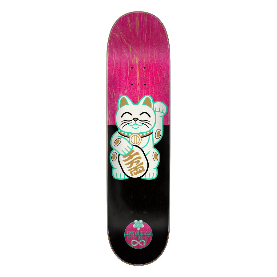 Birch 7 Ply Lucky Cat Santa Cruz Skateboard Deck