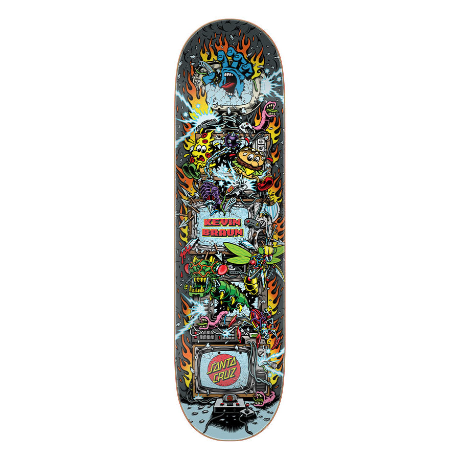 Kevin Braun Game Over Santa Cruz Everslick Skateboard Deck