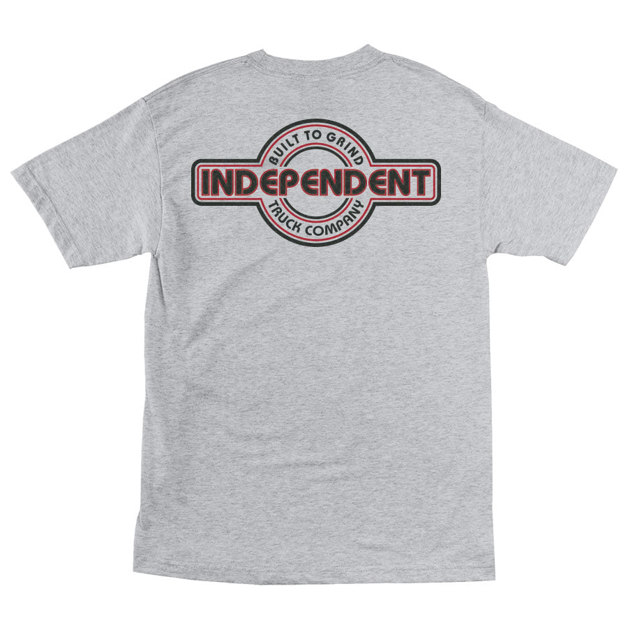 Heather Grey BTG Bauhaus Independent Trucks Tee Back