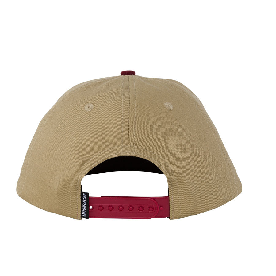 Tan/Burgundy B/C Groundwork Independent Trucks Snapback