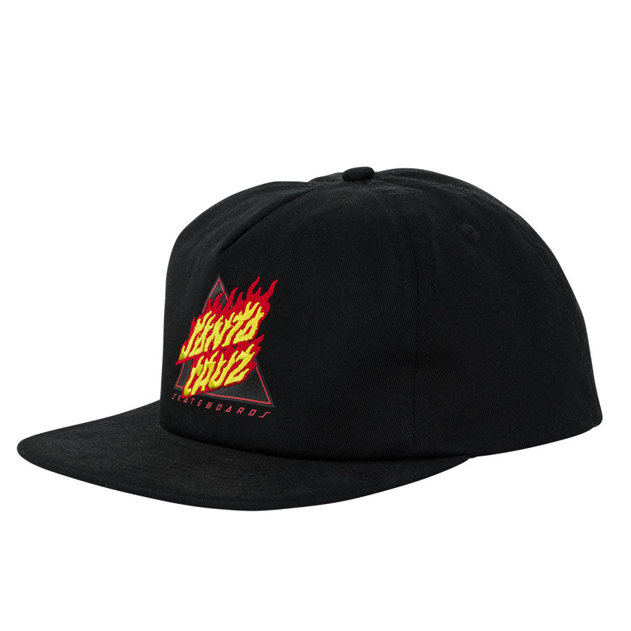 Flamed Not a Dot Santa Cruz Snapback Hat