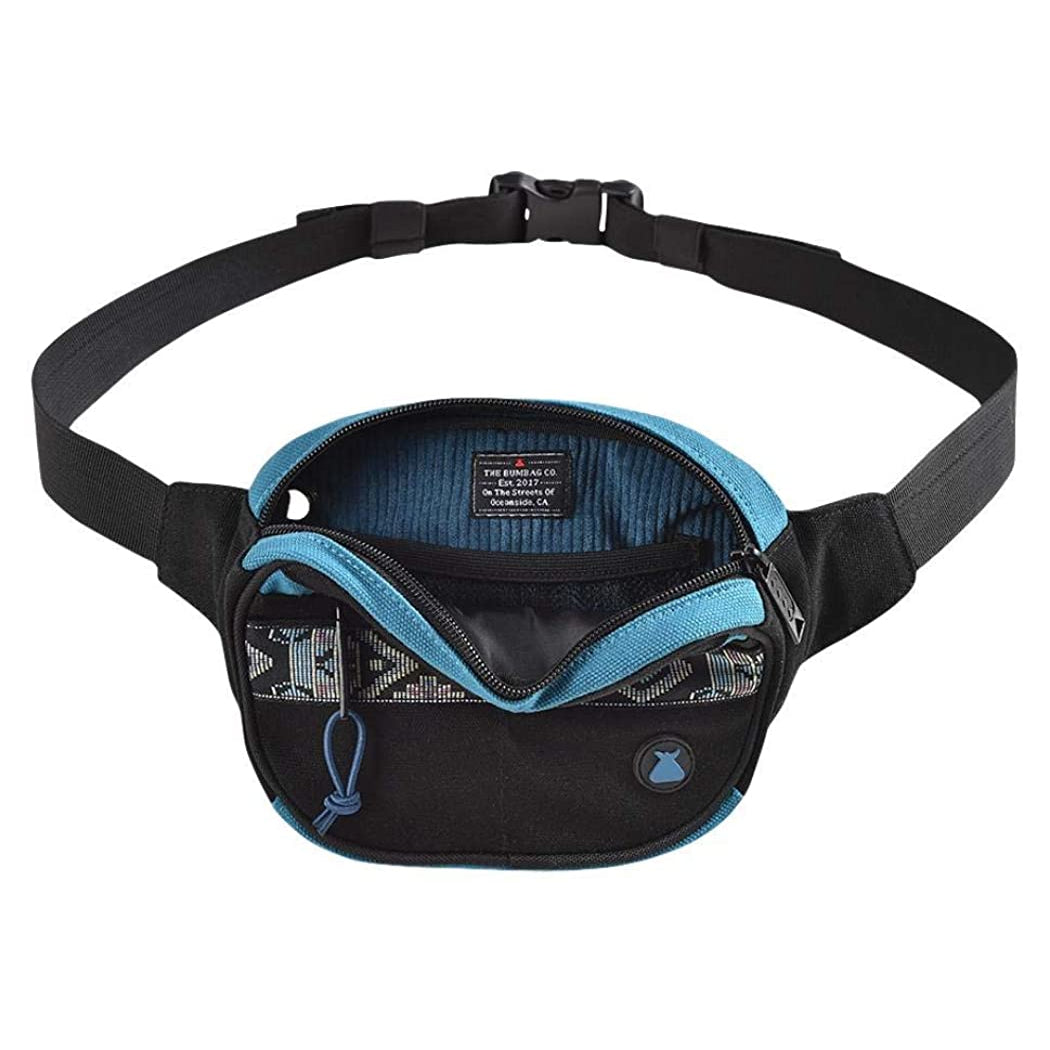 Black and Blue Oaker Mini Mega Bumbag Hip Pack