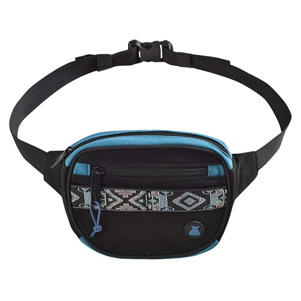 Black and Blue Oaker Mini Mega Bumbag Hip Pack