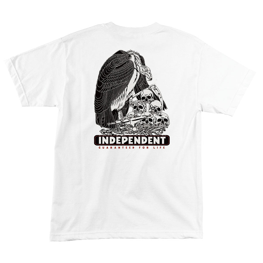 White GFL Independent Trucks Boneyard T-Shirt Back