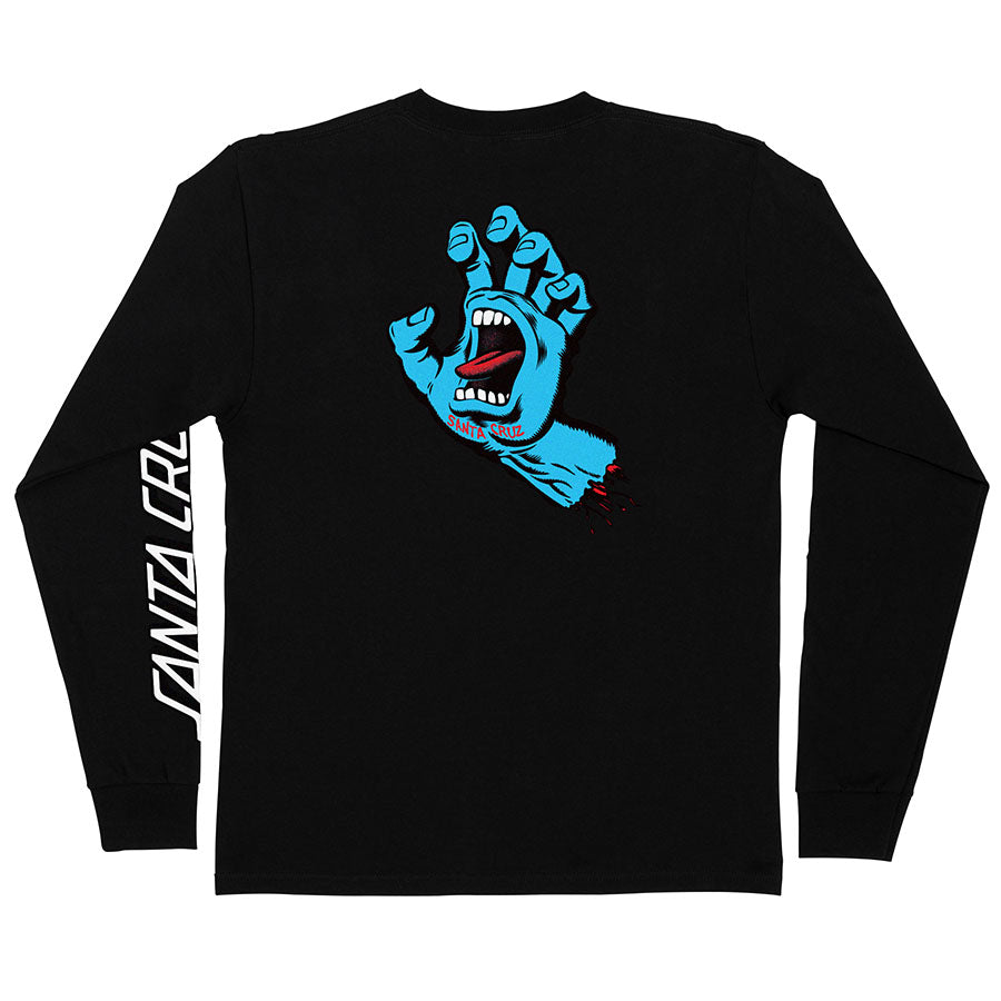 Screaming Hand Santa Cruz Long Sleeve T-Shirt Back