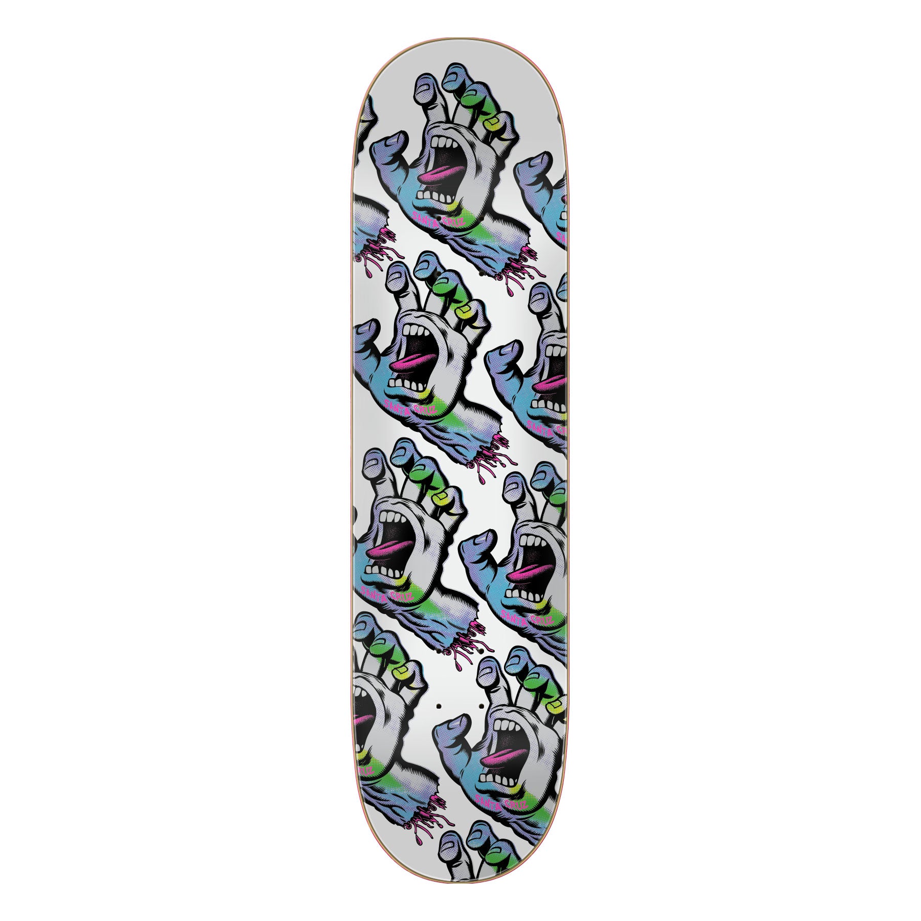 Holo Screaming Hand Santa Cruz Skateboard Deck