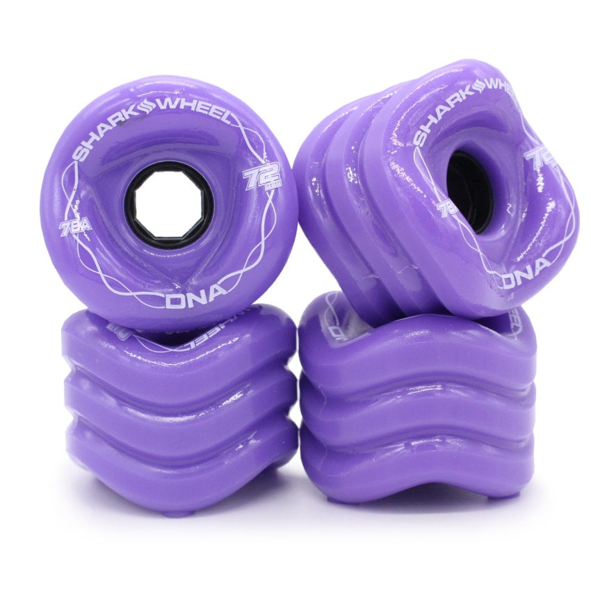 Purple 78a 72mm DNA Shark Wheel Longboard Wheels