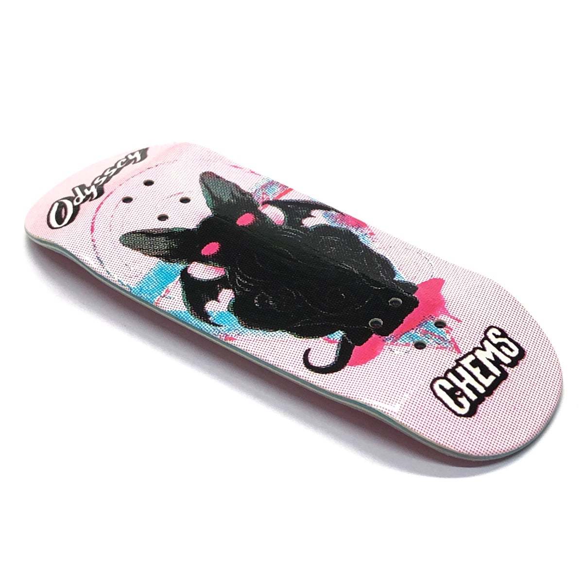 Chems x DK Odyssey Pro Pink Fingerboard Deck - Street Shape