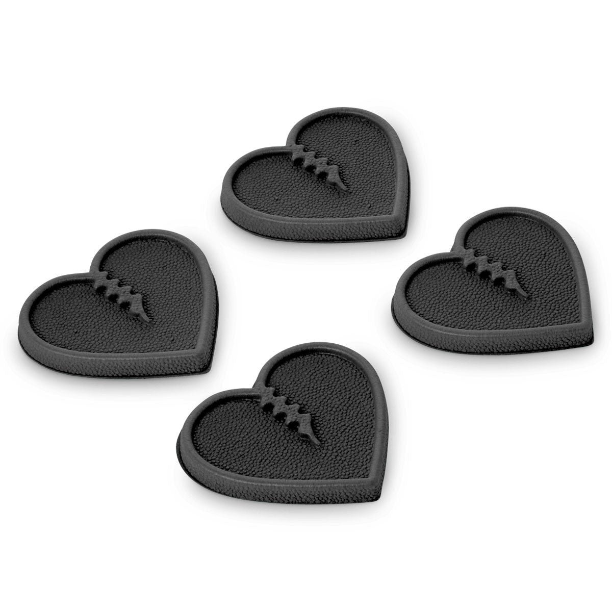 Black Mini Heart Crab Grab Traction Pads