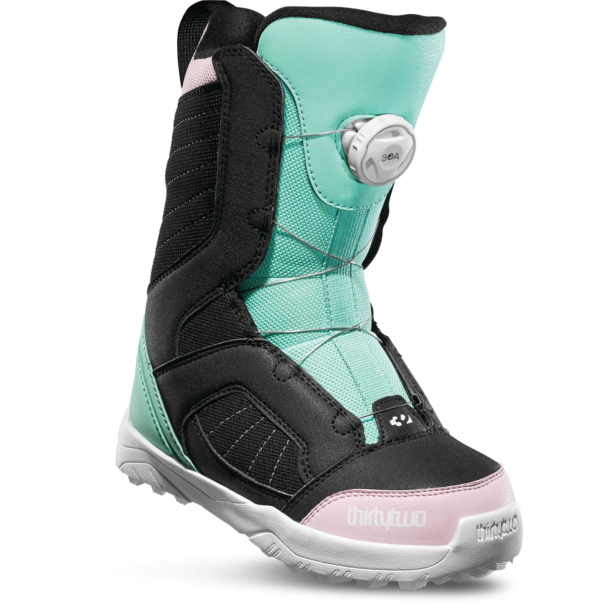 ThirtyTwo Kids BOA Snowboard Boot 2020 - Black/Pink/Green