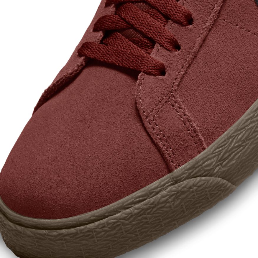 Oxen Brown Blazer Mid Nike SB Skateboarding Shoe Detail