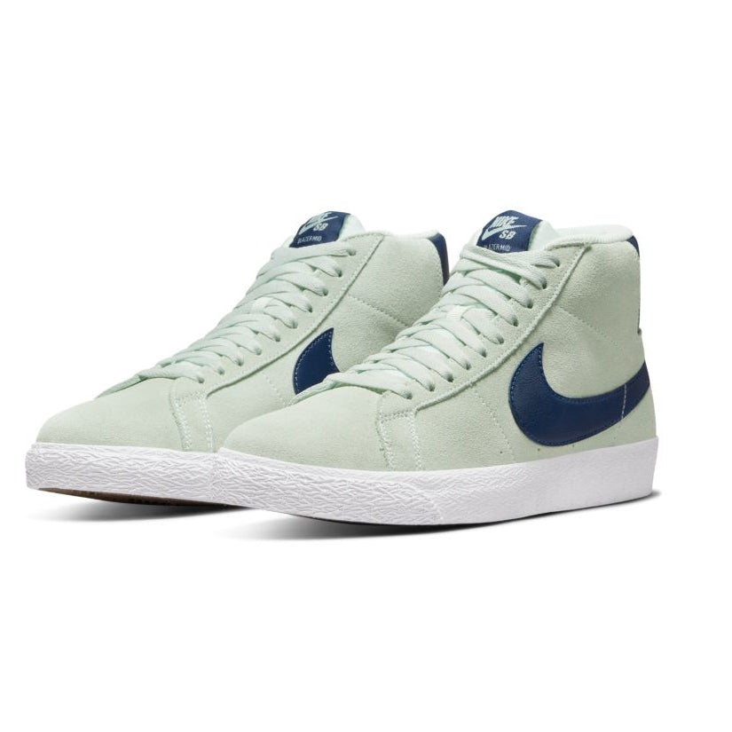 Barely Green Blazer Mid Nike SB Skateboarding Shoe Front