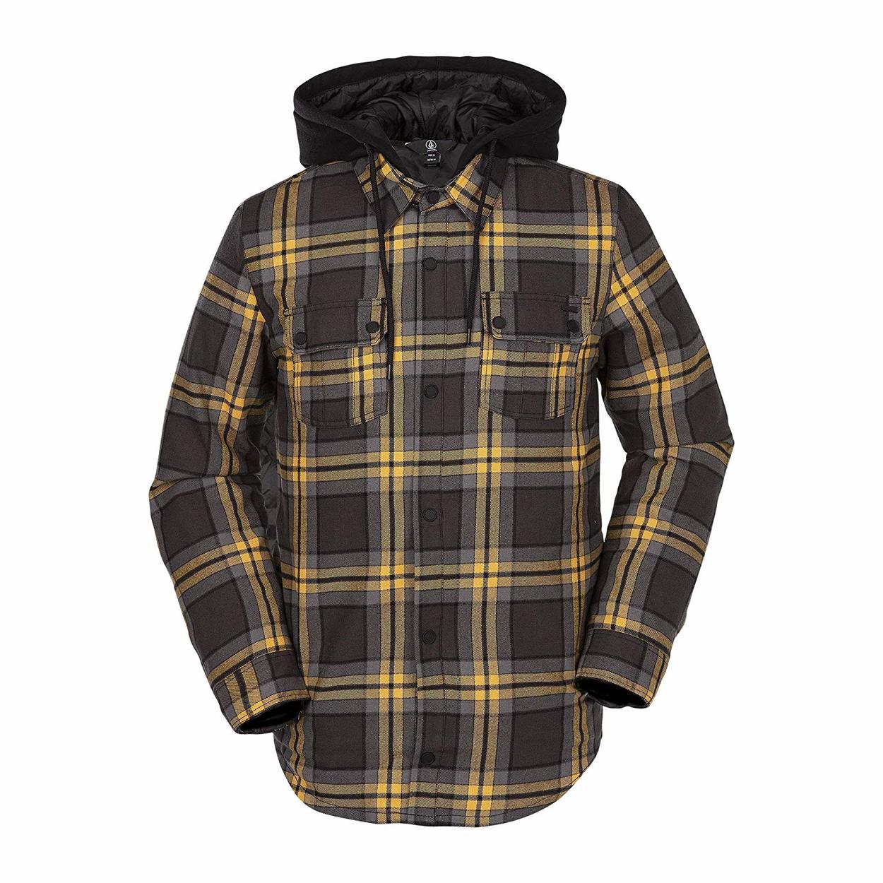 Volcom Field Insulated Flannel Shirt - Vintage Black