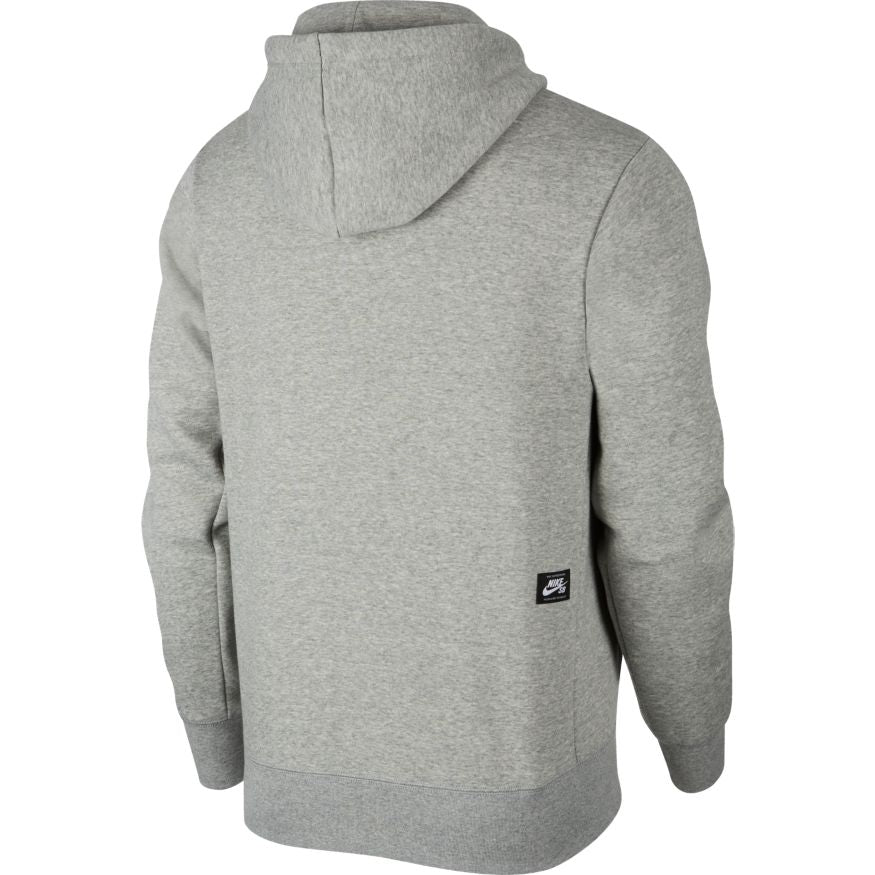 Dark Grey Heather Icon Nike SB Icon Pullover Hoodie Back