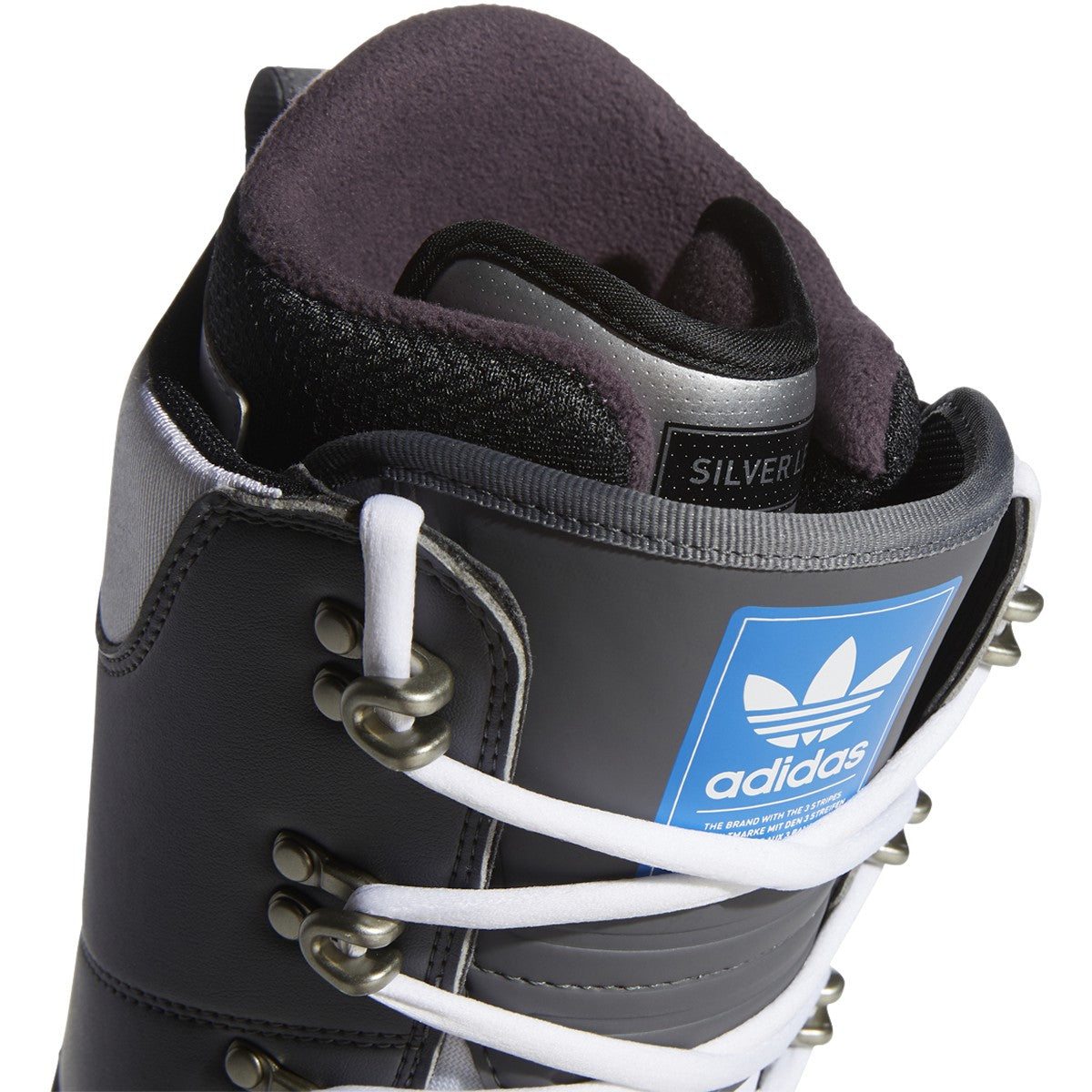 Grey Adidas 2021 Samba ADV Boots Tongue