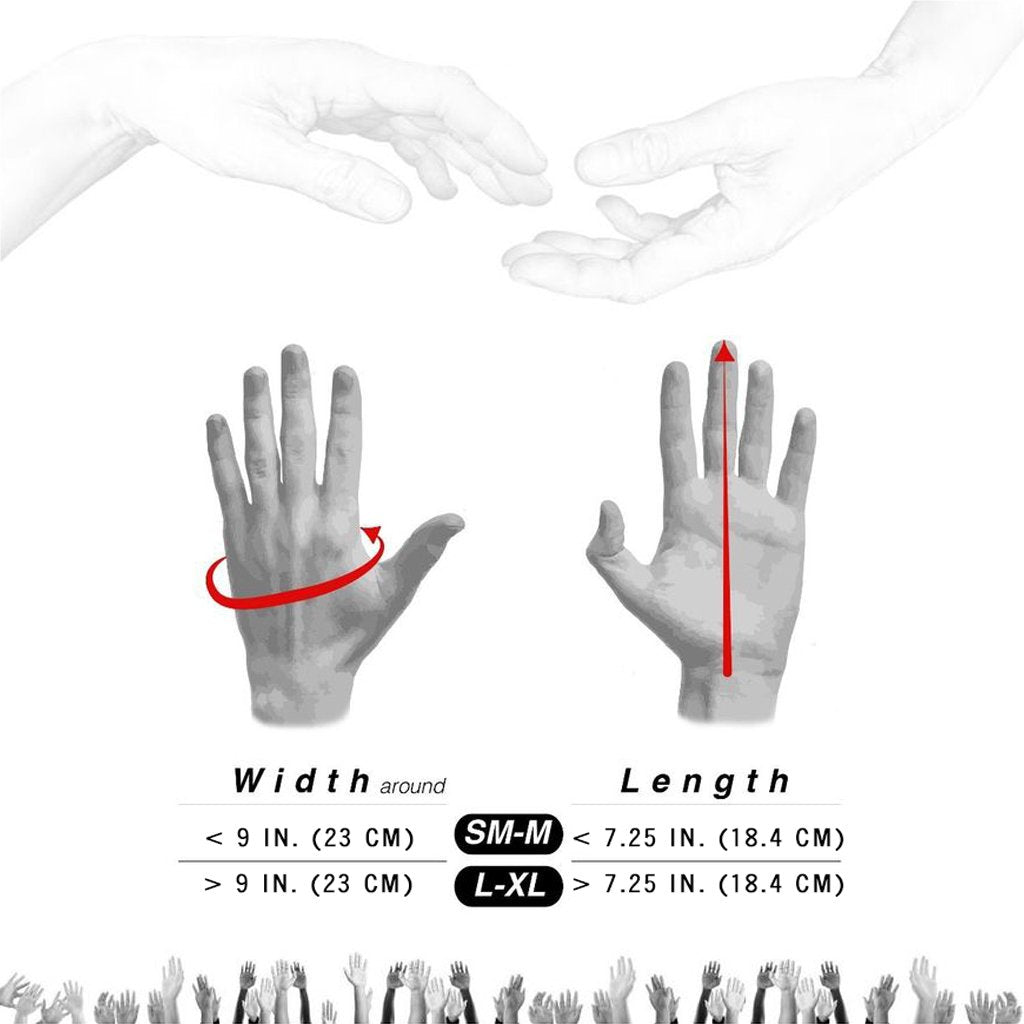 Loaded Longboard Gloves Sizing Chart