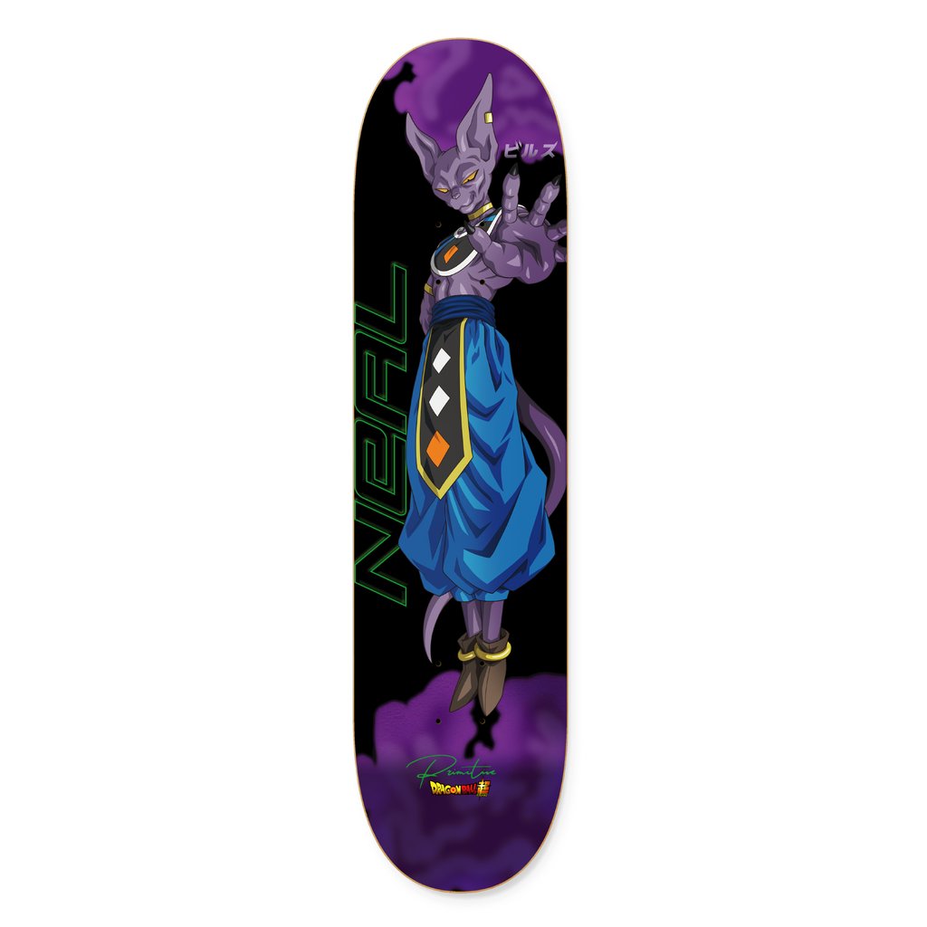 Robert Neal Beerus Dragon Ball Super Primitive Skateboard Deck