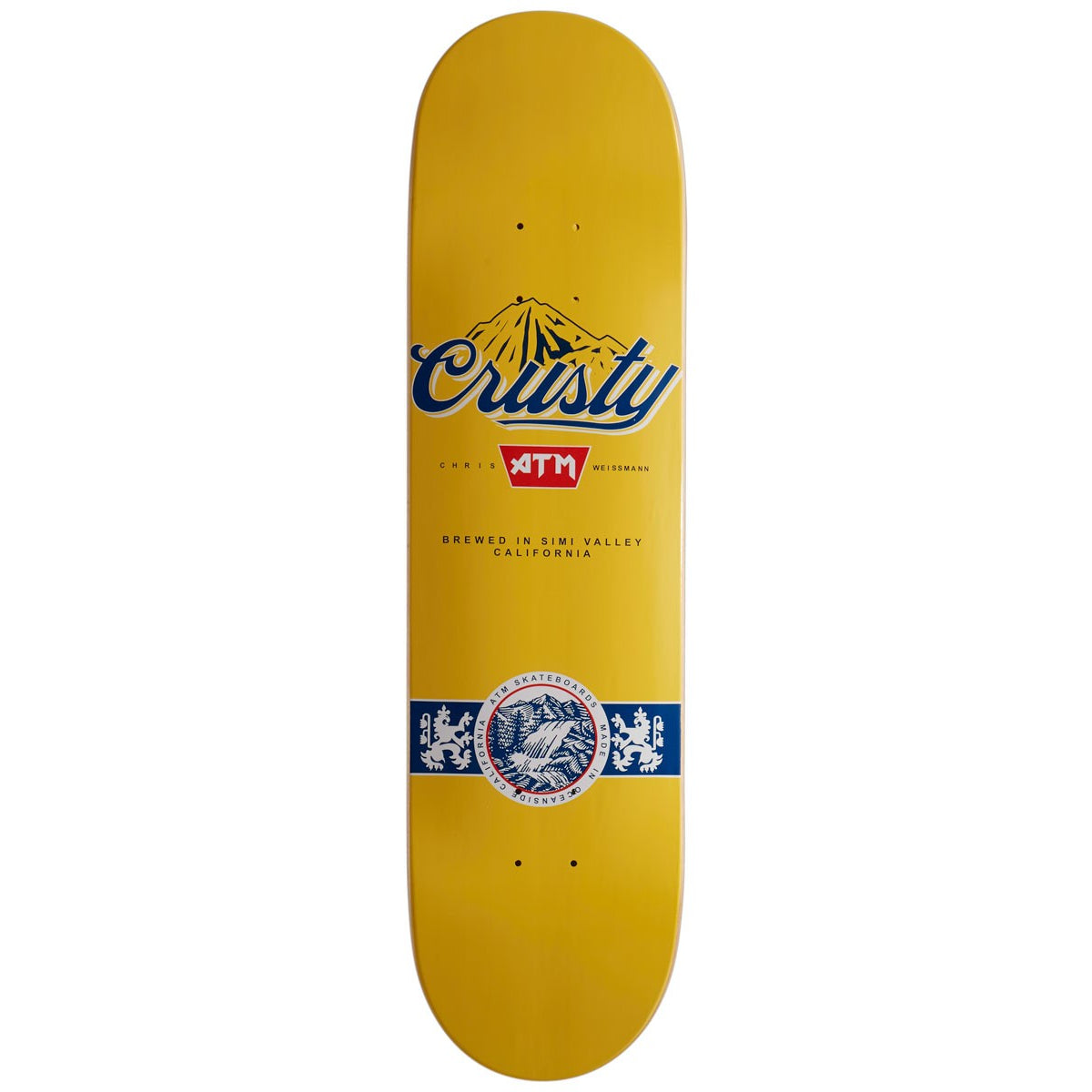 Chris "Crusty" Weismann Can ATM Skateboard Deck