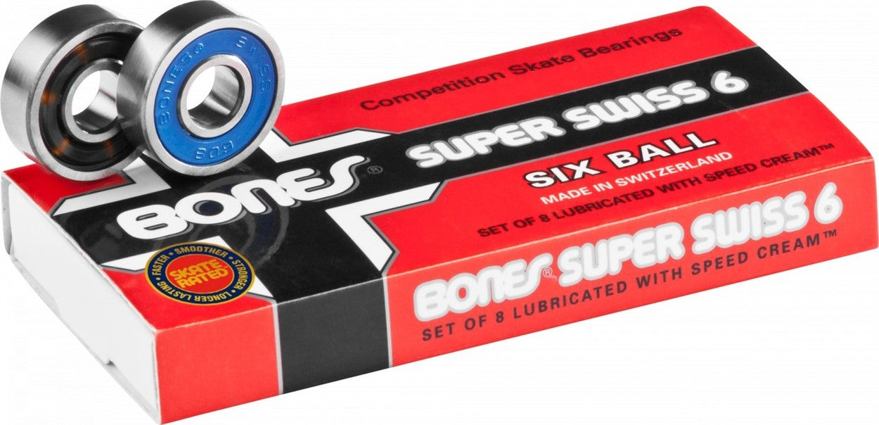 Bones Super Swiss 6 Skateboard Bearings