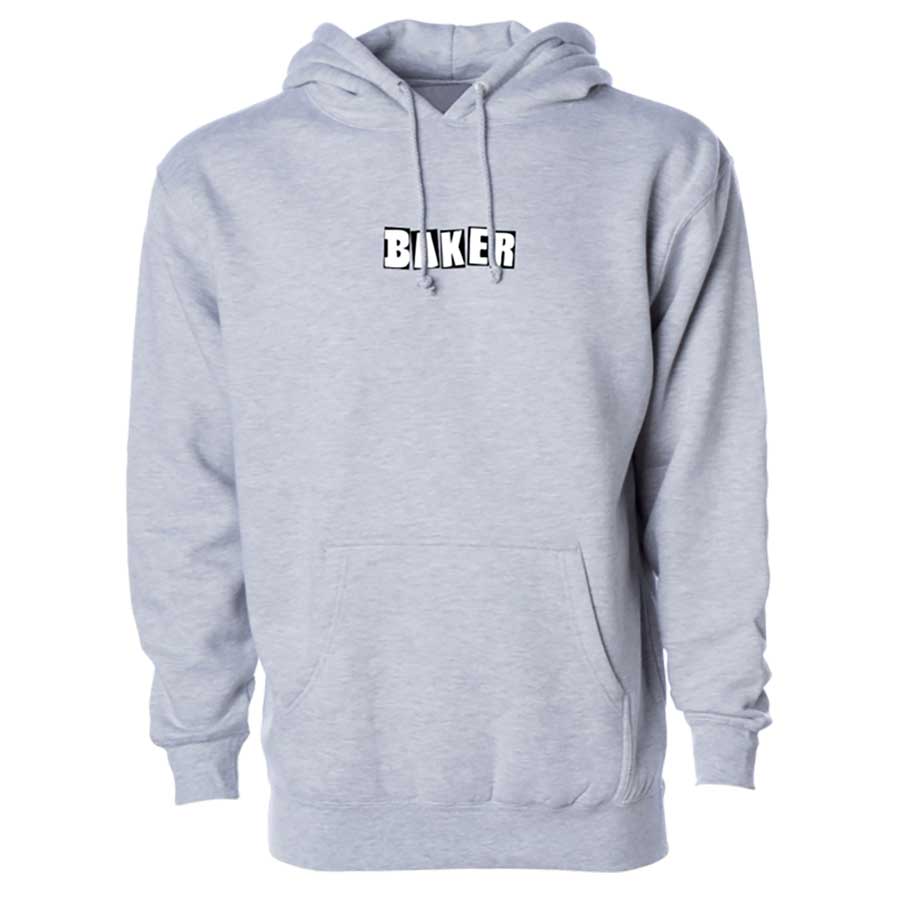 Heather Grey Baker Skateboard Brand Logo Hoodie